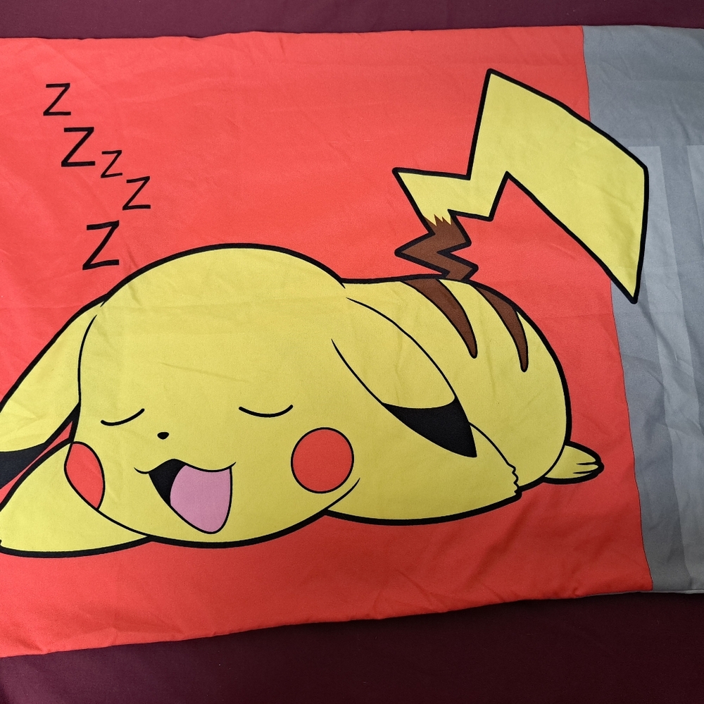 Sleeping Pikachu Standard Size Pillowcase
